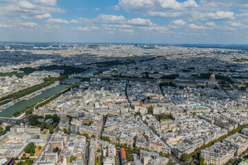 Wall Mural - Paris Cityscape from the Eiffel tower