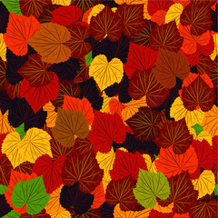Wall Mural - grape leaves seamless