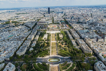 Wall Mural - Paris Cityscape from the Eiffel tower