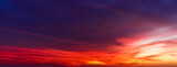 Fototapeta Na sufit -  Colorful cloudy sky at sunset. Gradient color. Sky texture, abstract nature background