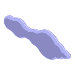 Wall Mural - snow cloud icon. isometric of snow cloud vector icon for web design isolated on white background