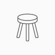 stool chair icon, chair vector illustration