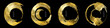 © sdmix - Vector gold circle frame set