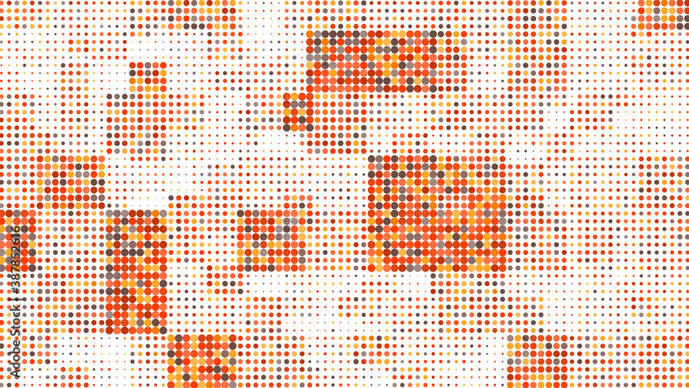 Perferation Pattern Vector Television noise texture from dots. Vector background checkered from ...
