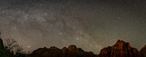 Fototapeta Tęcza - Panoramic night night sky with stars