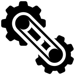 
Two cogwheels representing process mechanism and engineering
