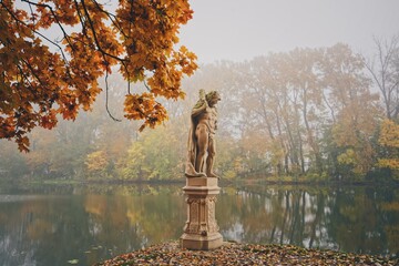 Foggy Autumn Morning at Wilanów Palace