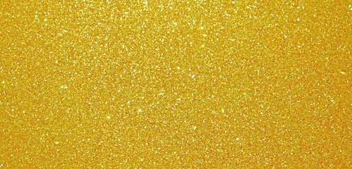 Wall Mural - Christmas gold glitter background, golden shiny glittering shimmer pattern. Glittery sequins and gold foil confetti shine backdrop, Xmas card shimmer and luxury tinsel, gleam light effect background