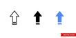 © Dsgnteam - Caps lock on icon of 3 types color, black and white, outline. Isolated vector sign symbol.