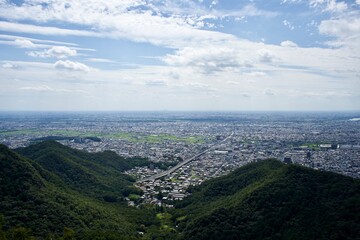 Poster - The view from Gifu castle in Japan.