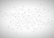 © Marinko - Network abstract connection isolated on gray background. Network technology background with dots and lines. Ai background. Modern abstract concept. Ai vector, network technology