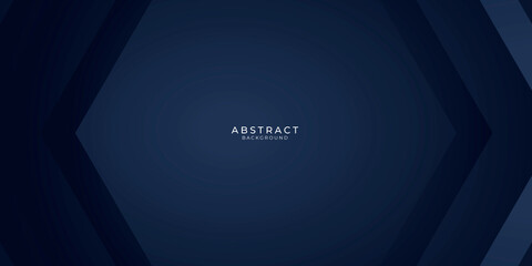 Dark blue abstract background with 3D overlap business futuristic concept