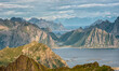 Lofoten is a chain of islands far north on the coast of Norway.  Lofoten is an absolutely incredible place. It's gorgeous and dramatic, with mountains growing straight out of the ice-cold waters.