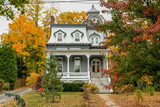 Fototapeta Na ścianę - A Victorian house in autumn 

