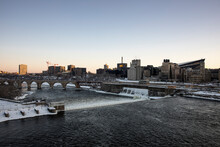 Mississippi River Runs Through Minneapolis, Minnesota.