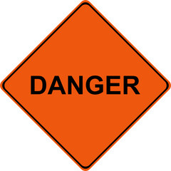 Poster - Danger warning sign