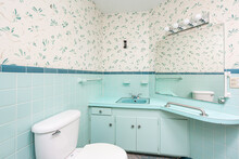 Vintage Blue Bathroom