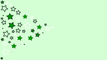 Star Green Pattern Background