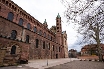 Cathedral in Speyer, Germany. The Imperial Cathedral Basilica of the Assumption