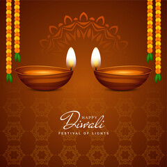 Happy Diwali Indian festival celebration classic background