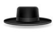 national jewish black hat vector illustration