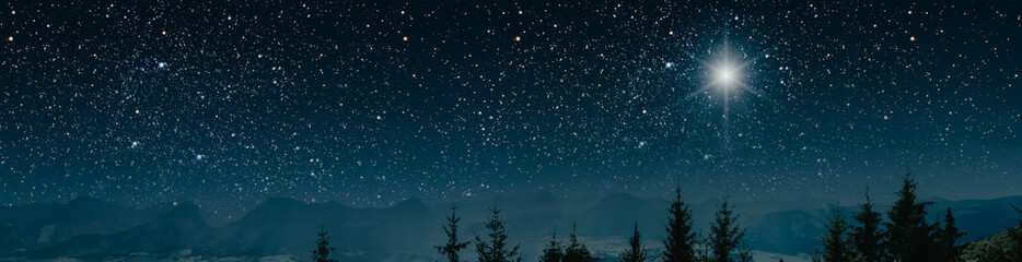 the star indicates the christmas of jesus christ.