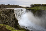 Fototapeta Tęcza - Detifoss Iceland Waterfall