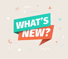 Whats New Vector Isolated Icon. Advertising Speech Bubble.