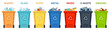Recycling bins. Containers with separated garbage. Trash cans for plastic, glass, paper and organic. Segregate waste vector illustration. Garbage recycling, organic recycle box for trash material