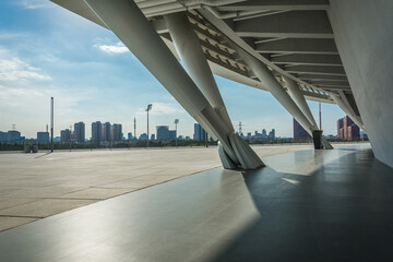 Canvas Print - empty corridor in the modern office building.