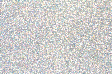 White and grey glitter bokeh circle glow blurred and blur abstract. Glittering shimmer bright luxury. White and silver glisten twinkle for texture wallpaper and background backdrop.
