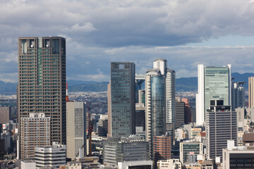  大阪の街並、本町より北区方面