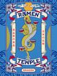Dragon Ramen temple vector design for any use