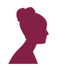 Sticker - pink woman figure silhouette style icon