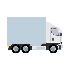 Sticker - white truck car vehicle mockup icon