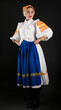 © muro - Slovak folklore. Girl in slovak folk dress.