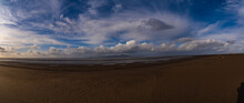 A Panoramic View Of Silloth Beach