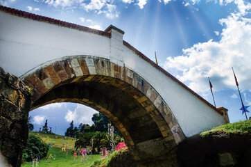 A conmemorative bridge of Boyacá, one of the places with most history in Colombia