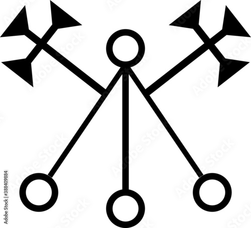 Fotografía Vector Seal of Marbas Goetic Sigil Daemon Spirit from the Ancient Goetia Gods an