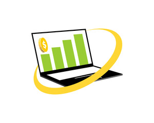 Poster - Accounting statistic financial profit logo