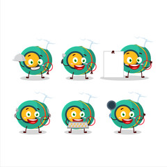 Sticker - Cartoon character of kids yoyo with various chef emoticons