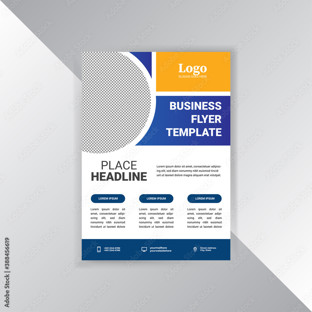 Flyer File Rectangle Creative Modern Corporate Business Flyer, report cover, Brochure ...
