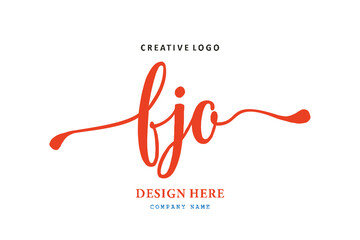 FJO lettering logo is simple, easy to understand and authoritativePrint