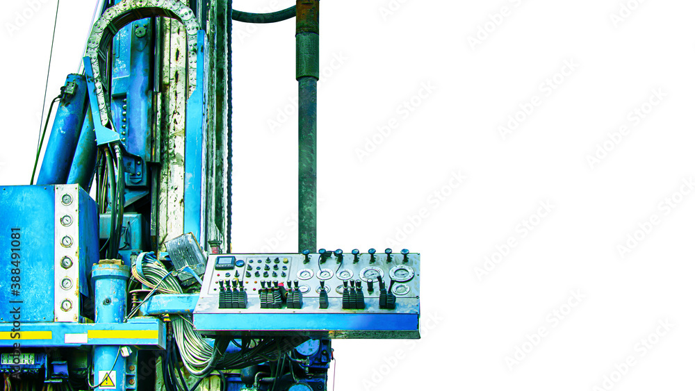 Oil Rig Bore Drilling rig. Drilling deep wells in the bowels of the earth. Industry ...