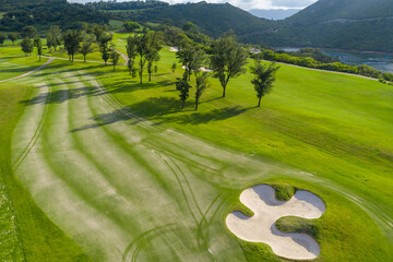 Sticker - Top view of golf court