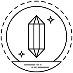 
Diamond graphic in a circle depicting clean code 
