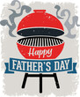 Happy Father's Day BBQ Grill Design