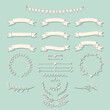 © THE YOOTH - Set of blank retro banner or label and element.