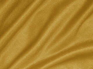 Wall Mural - Shiny gold crumpled fabric. Elegant cloth texture background