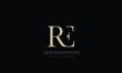 RE, ER, R, E Letter Logo Design with Creative Modern Trendy Typography